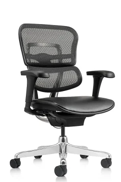 WorkPro® 12000 V2 Series Ergonomic Mesh/Antimicrobial Vinyl High-Back Office Chair, Black/Black, BIFMA Compliant