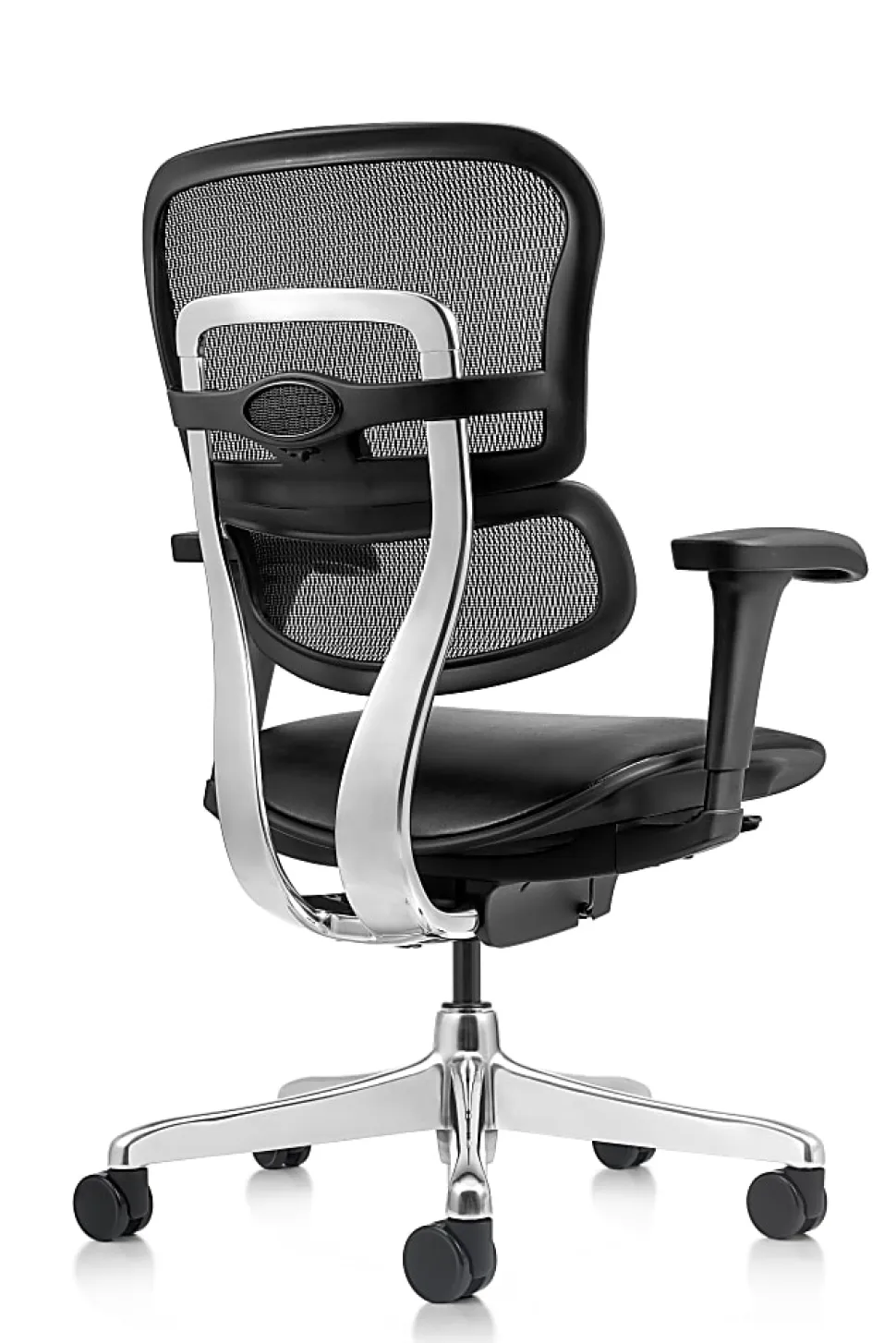 WorkPro® 12000 V2 Series Ergonomic Mesh/Antimicrobial Vinyl High-Back Office Chair, Black/Black, BIFMA Compliant