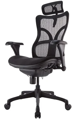 WorkPro® Warrior 212 Mesh Executive High-Back Chair, Black