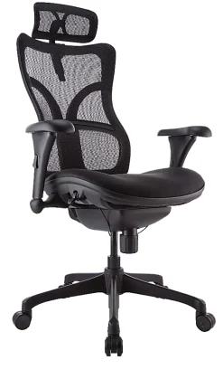 WorkPro® Warrior 212 Mesh Executive High-Back Chair, Black