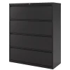 WorkPro® 42"W x 18-5/8"D Lateral 4-Drawer File Cabinet, Black