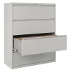 WorkPro® 42"W x 18-5/8"D Lateral 4-Drawer File Cabinet, Light Gray