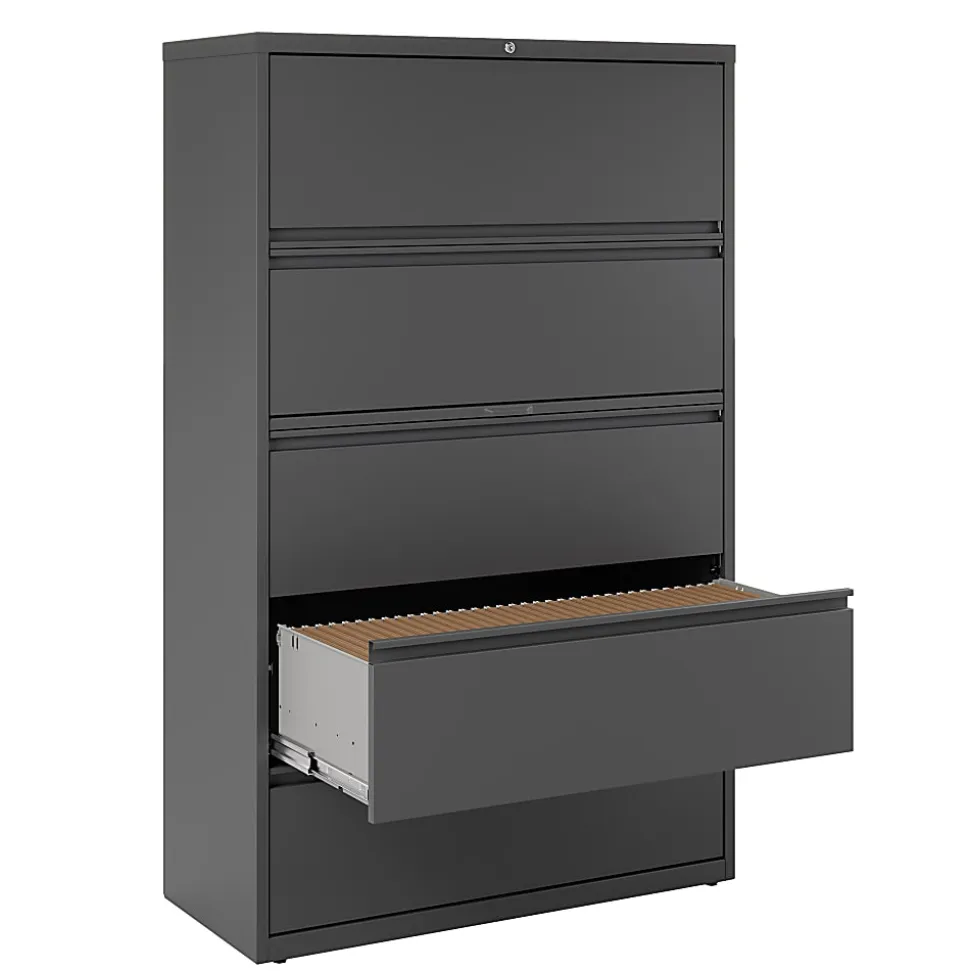WorkPro® 36"W x 18-5/8"D Lateral 3-Drawer File Cabinet, Light Gray