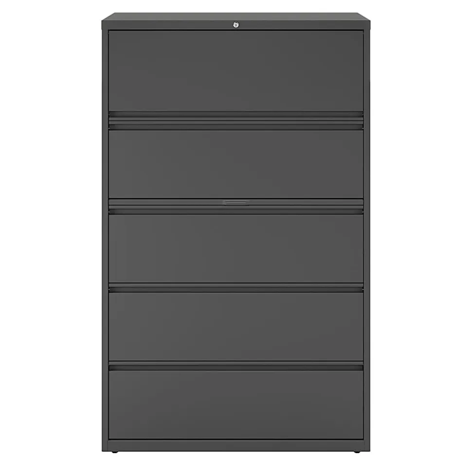 WorkPro® 36"W x 18-5/8"D Lateral 3-Drawer File Cabinet, Light Gray