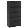 WorkPro® 36"W x 18-5/8"D Lateral 5-Drawer File Cabinet, Black