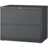 WorkPro® 36"W x 18-5/8"D Lateral 2-Drawer File Cabinet, Charcoal