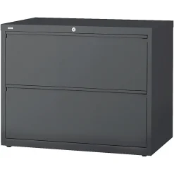 WorkPro® 36"W x 18-5/8"D Lateral 2-Drawer File Cabinet, Charcoal
