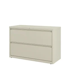 WorkPro® 42"W x 18-5/8"D Lateral 2-Drawer File Cabinet, Putty