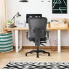 WorkPro® 9500XL Series Big & Tall Ergonomic Mesh/Premium Fabric Mid-Back Chair, Black/Royal Blue, BIFMA Compliant