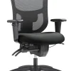 WorkPro® 9500XL Series Big & Tall Ergonomic Mesh/Premium Fabric Mid-Back Chair, Black/Gray, BIFMA Compliant