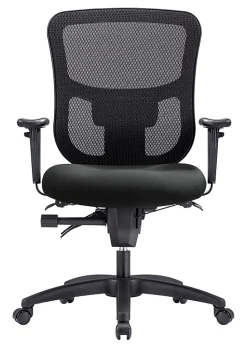 WorkPro® 9500XL Series Big & Tall Ergonomic Mesh/Premium Fabric Mid-Back Chair, Black/Gray, BIFMA Compliant