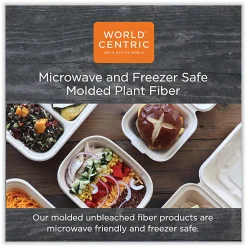 World Centric® Fiber Bowls, 32 Oz, Natural Paper, Pack Of 500 Bowls
