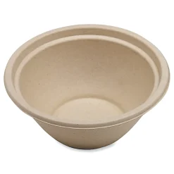 World Centric® Fiber Bowls, 32 Oz, Natural Paper, Pack Of 500 Bowls