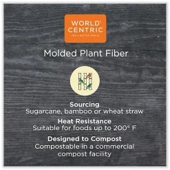 World Centric® Fiber Bowls, 24 Oz, Natural Paper, Pack Of 500 Bowls