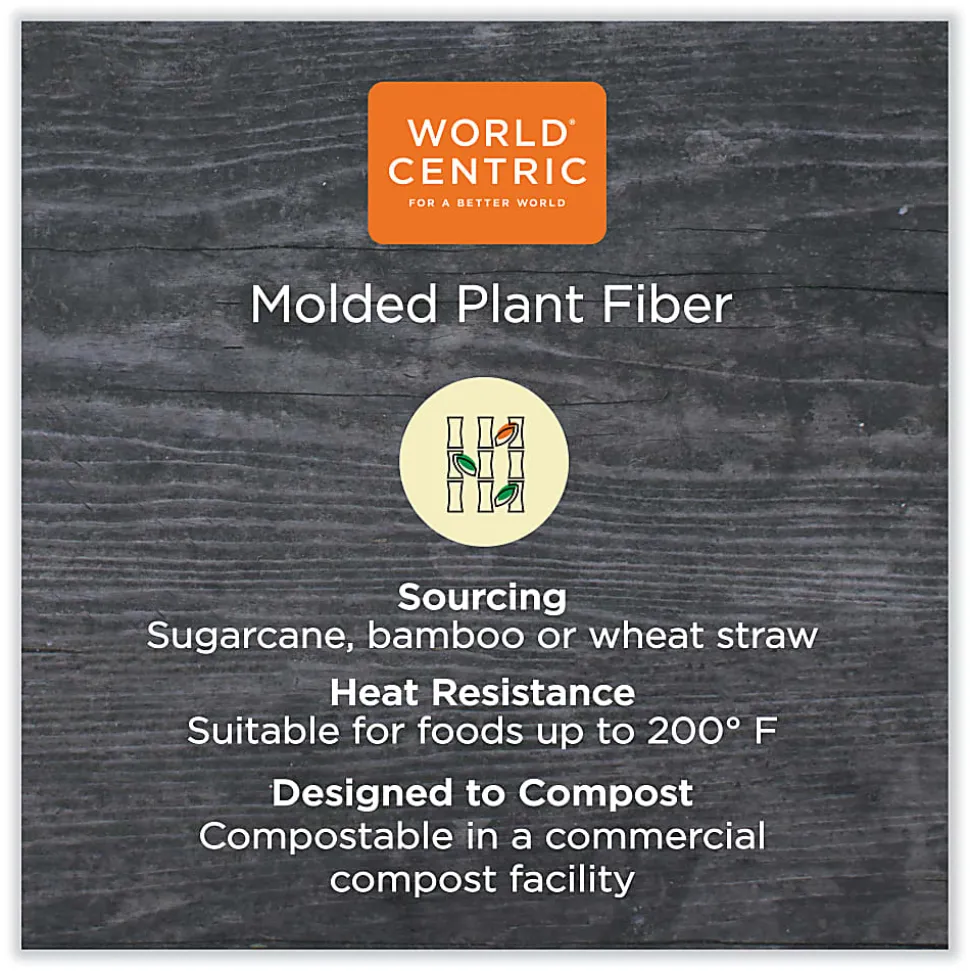 World Centric® Fiber Bowls, 24 Oz, Natural Paper, Pack Of 500 Bowls