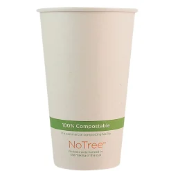 World Centric Paper Hot Cups, 16 Oz, Natural, Pack Of 1,000 Cups