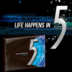 Wrigley's® Cobalt Chewing Gum, Peppermint, 1.45 Oz, Box Of 10