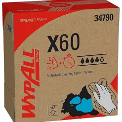 Wypall General Clean X60 Multi-Task Cleaning Cloths, 8-3/8