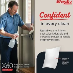 Wypall General Clean X60 Multi-Task Cleaning Cloths, 8-3/8