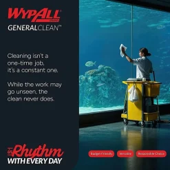 Wypall General Clean X60 Multi-Task Cleaning Cloths, 8-3/8