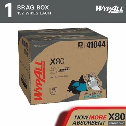 Wypall PowerClean X80 Heavy Duty Cloths - Brag Box - 11.10