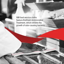 Wypall X80 Extended Use Foodservice Towels With Antimicrobial Protection, 12