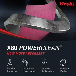 Wypall X80 Jumbo Wipes, 12 1/2