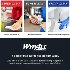 Wypall X80 Jumbo Wipes, 12 1/2