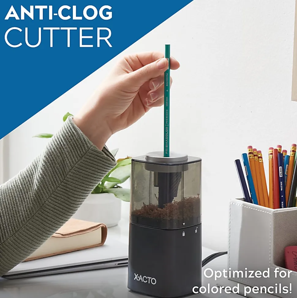 X-ACTO® Powerhouse® Electric Pencil Sharpener, Black