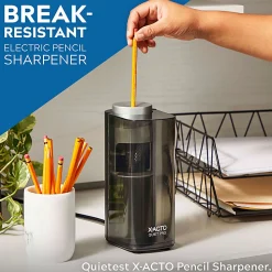 X-ACTO® Quiet Pro™ Electric Pencil Sharpener, Black