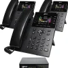 XBLUE QB1 Advanced Business Communications System Bundle With (3) IP8g Telephones, Black