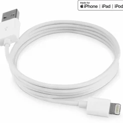 4XEM's 6ft 2m Lightning cable for Apple iPhone, iPad, iPod - MFI Certified - MFi Certified 6FT Lightning to USB data sync cable