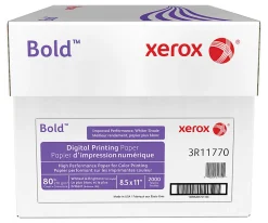 Xerox® Bold Digital™ Printing Paper, 8 Reams, Letter Size (8 1/2" x 11"), 100 (U.S.) Brightness, 80 Lb, Cover, FSC® Certified, 250 Sheets Per Ream