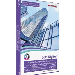Xerox® Bold™ Multi-Use Printer & Copy Paper, 1 Ream, White, Ledger (11" x 17"), 500 Sheets Per Ream, 24 Lb, 98 Brightness