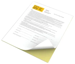 Xerox Revolution Premium Digital Carbonless Laser Paper, White/Canary, Letter (8 1/2