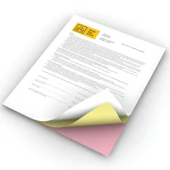 Xerox® Revolution™ Premium Digital Carbonless Laser Paper, White/Canary/Pink, Letter (8 1/2" x 11"), 20 Lb, 92 Brightness, 1670 Total, 167 Sets/Ream