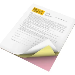 Xerox® Revolution™ Premium Digital Carbonless Laser Paper, White/Canary/Pink, Letter (8 1/2