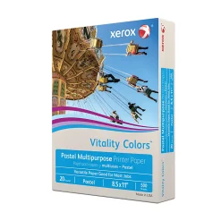 Xerox® Vitality Colors™ Multi-Use Printer & Copy Paper, 1 Ream, Gray, Letter (8.5" x 11"), 500 Sheets Per Ream, 20 Lb, 30% Recycled