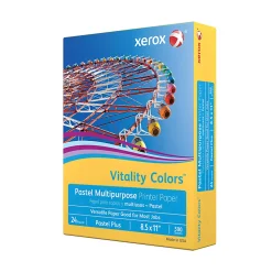 Xerox® Vitality Colors™ Pastel Plus Color Multi-Use Printer & Copy Paper, 1 Ream, Goldenrod, Letter (8.5