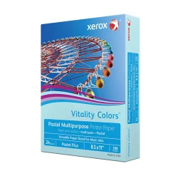 Xerox® Vitality Colors™ Pastel Plus Color Multi-Use Printer & Copy Paper, 1 Ream, Blue, Letter (8.5