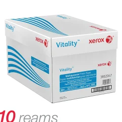Xerox® Vitality™ Multi-Use Printer & Copy Paper, 10 Reams, White, Letter (8.5