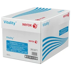 Xerox® Vitality™ Multi-Use Printer & Copy Paper, 5 Reams, White, Ledger (11" x 17"), 2500 Sheets Per Case, 24 Lb, 92 Brightness, FSC® Certified