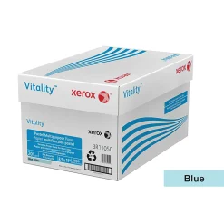 Xerox® Vitality™ Pastel Color Multi-Use Printer & Copy Paper, 10 Reams, Blue, Letter Size, 5000 Sheets Per Case, 20 Lb, 30% Recycled - 3R11050-CT