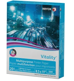 Xerox® Vitality™ Uncoated Multi-Use Printer & Copy Paper, 1 Ream, White, Letter (8.5