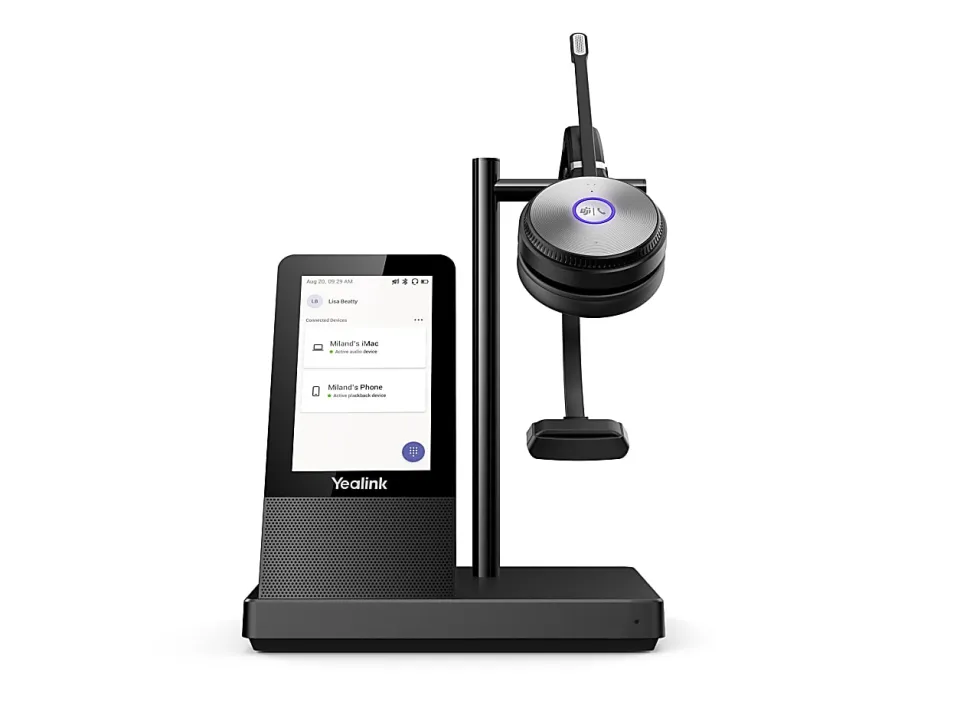 Yealink Dual DECT Wireless Headset, Black, YEA-WH66-DUAL-UC
