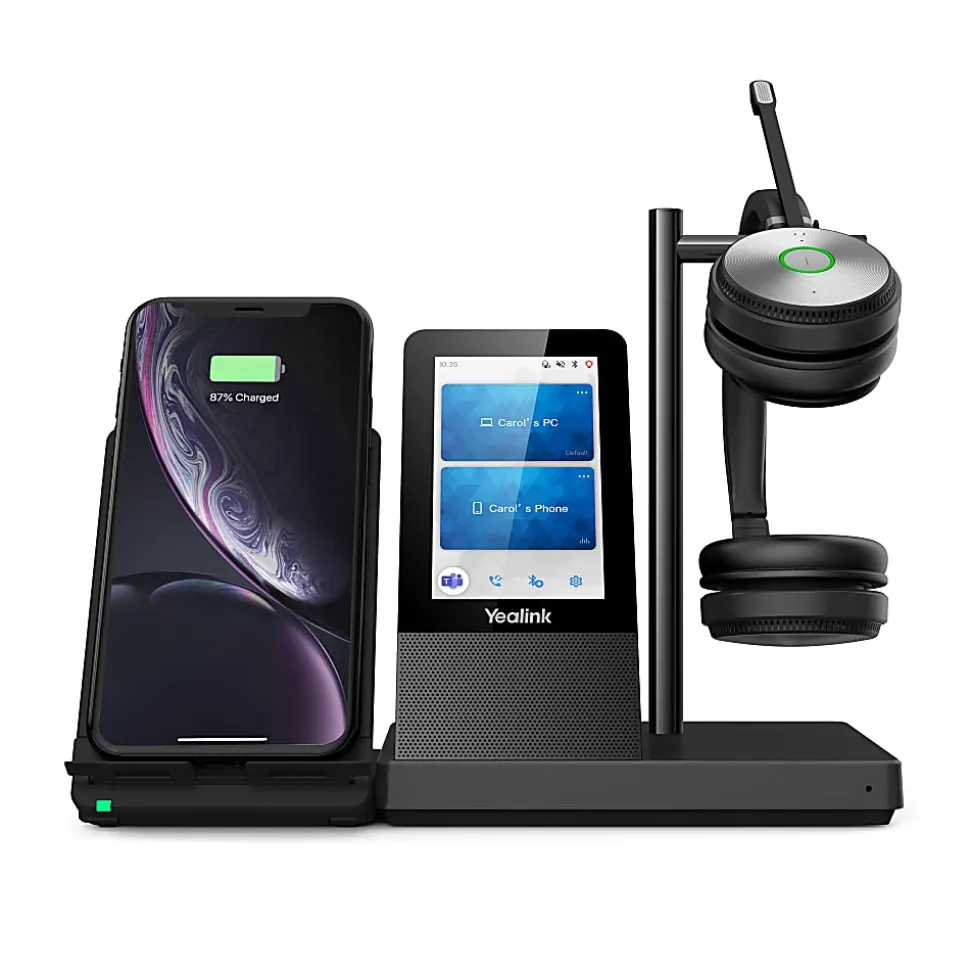 Yealink Dual DECT Wireless Headset, Black, YEA-WH66-DUAL-UC