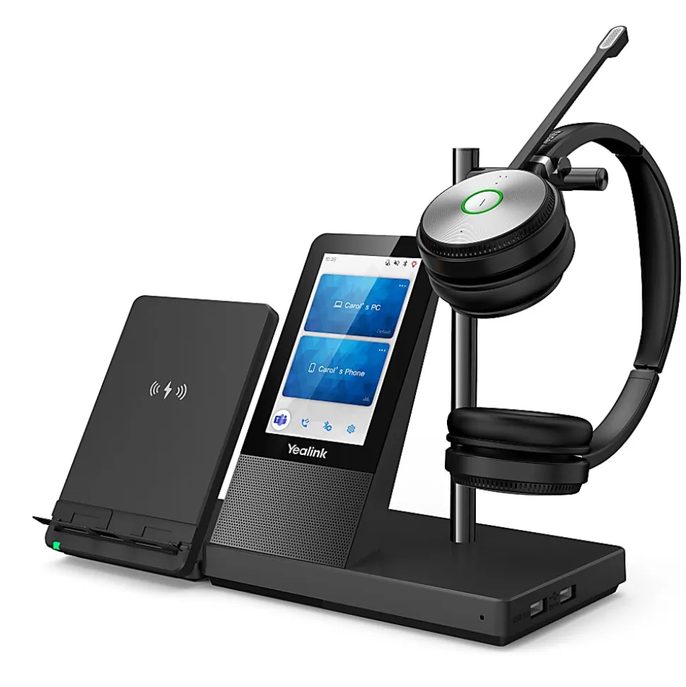 Yealink Dual DECT Wireless Headset, Black, YEA-WH66-DUAL-UC