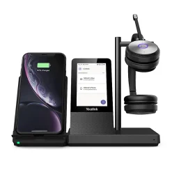 Yealink Dual Teams DECT Wireless Headset, Black, YEA-WH66-DUAL-TEAM