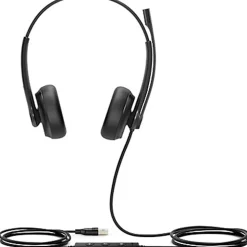Yealink Dual UC USB Wired Headset, Black, YEA-UH34-DUAL-UC