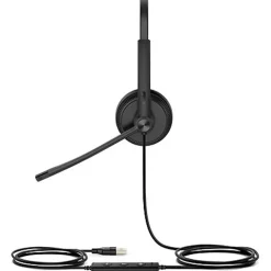 Yealink Dual UC USB Wired Headset, Black, YEA-UH34-DUAL-UC